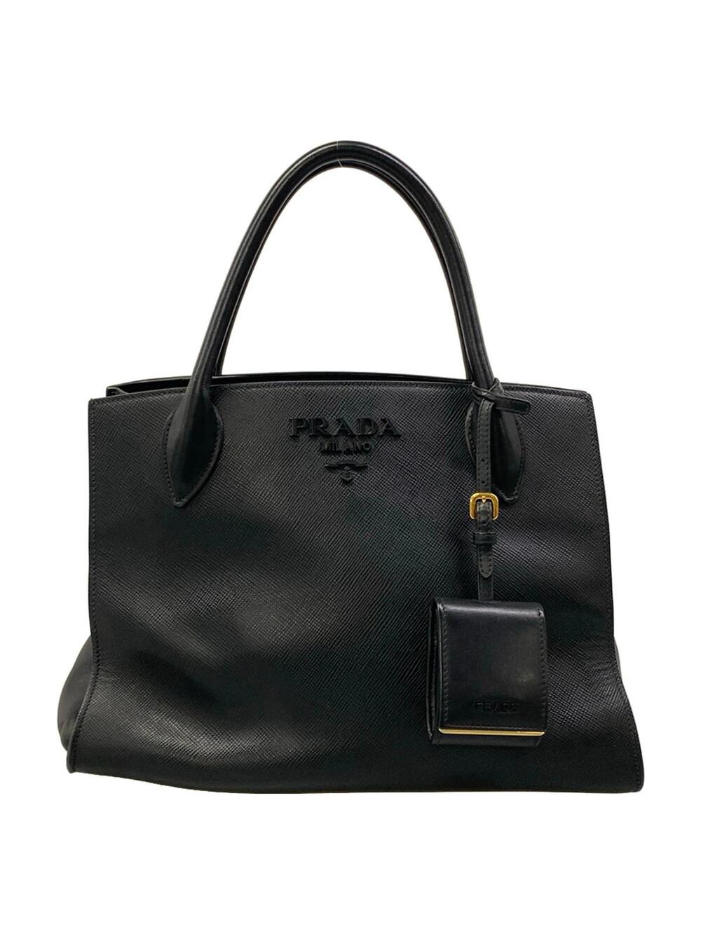 Prada Monochrome Bag Black Saffiano #347031P12B